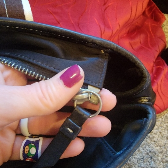 Coach Black Hampton Tote Bag purse - Picture 8 of 17